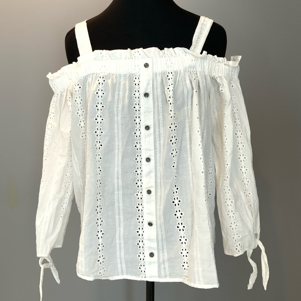 Women's LC Lauren Conrad Eyelet Off-the-Shoulder Top